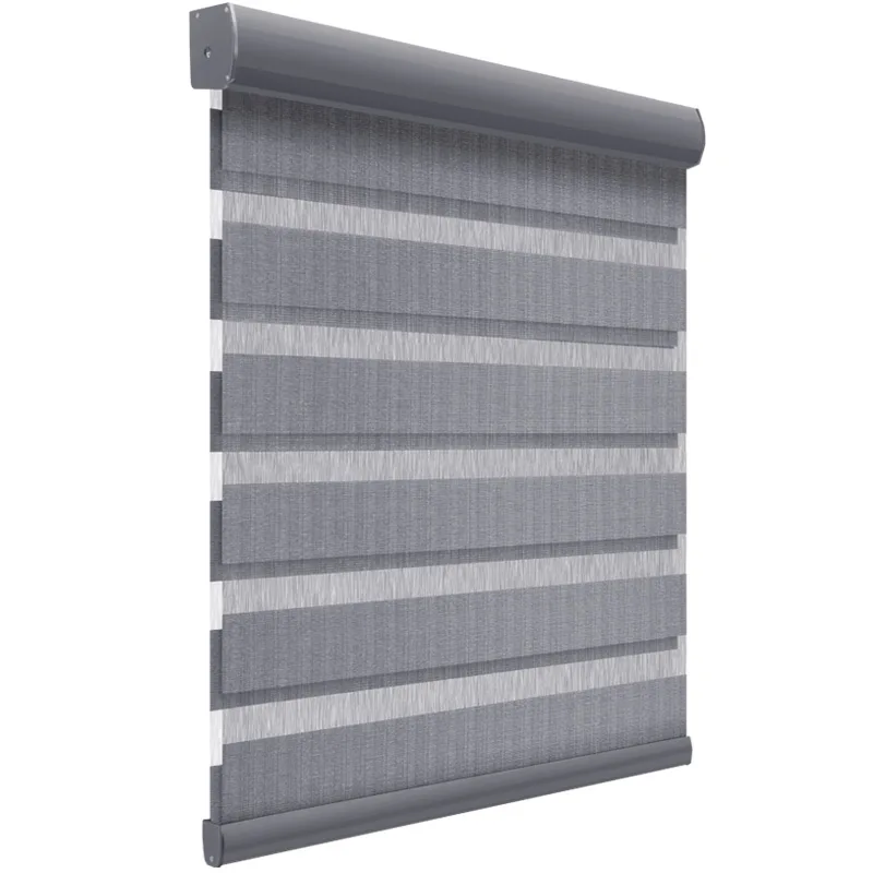 Tiнравится умный дом полузатемняющие двухслойные полосатые жалюзи