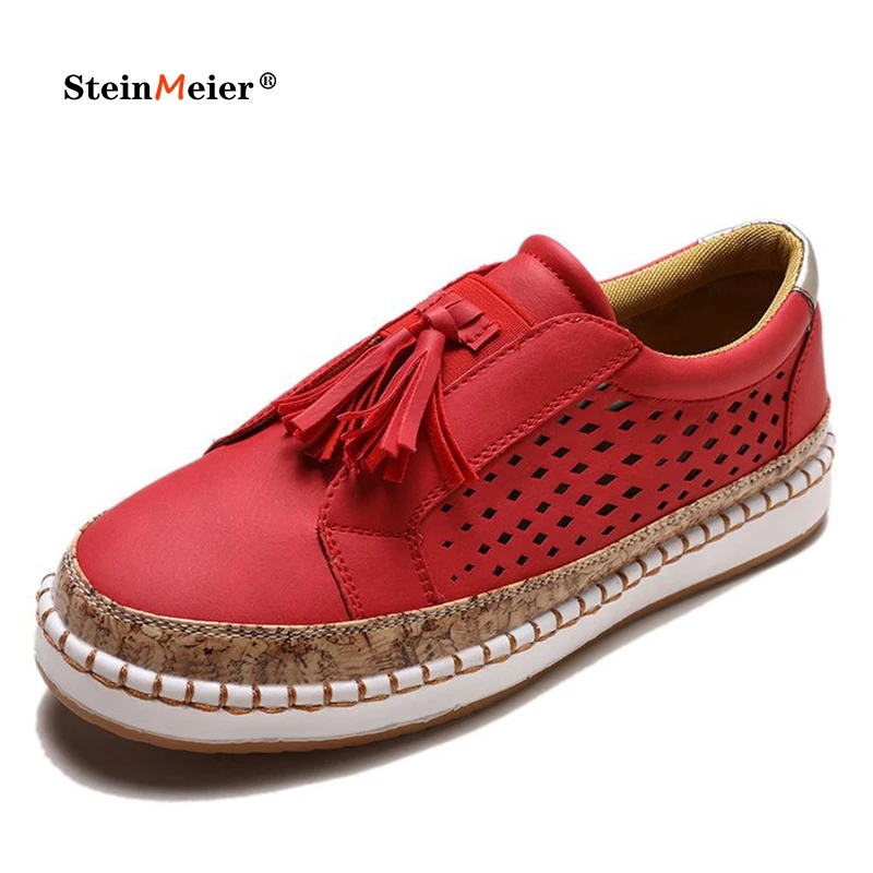 

Women Slip on Sneakers Shallow Loafers Elastic Band Vulcanized Shoes Breathable Hollow Out Casual Shoes Ladies S-V 2021