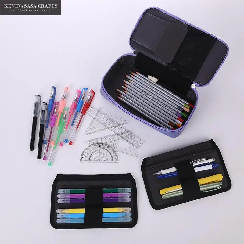 Супер чехол для карандашей Kawaii Большой Вместительный из искусственной кожи