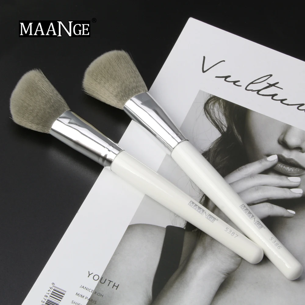 MAANGE 1 шт. Кисть для макияжа с наклонной головкой румян лица щек контура