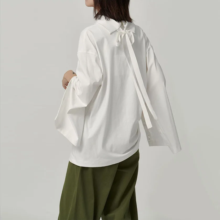 Новинка 2019 года Женская белая блузка рубашки Повседневная рубашка с рукавом и