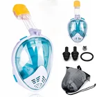 Маска для подводного плавания, антизапотевающая маска на все лицо, для детей и взрослых