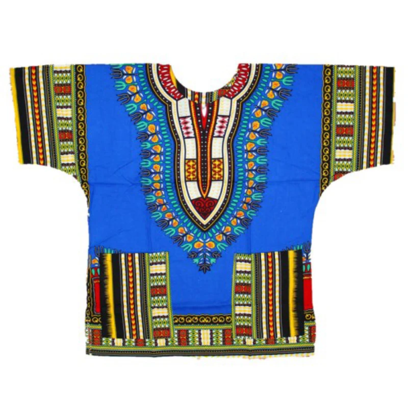Футболки Dashiki fashion design African traditional printed 100% cotton Kwanzaa T-shirts for unisex Tribal Ethnic style