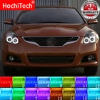 Разноцветный RGB светодиодный ангельские глазки, кольцевой глаз, DRL, Радиочастотный пульт дистанционного управления для Nissan Altima Coupe 2010, 2011, 2012, 2013, аксессуары