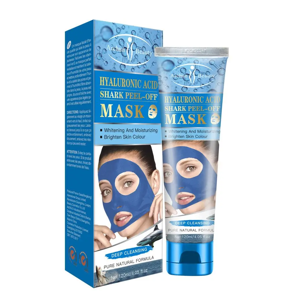 

LAIKOU Hyaluronic Acid & Shark Shrink Pores Tearing Mask Whitening Moisturizing Cleaning Blackhead Remover Face Mask Skin Care