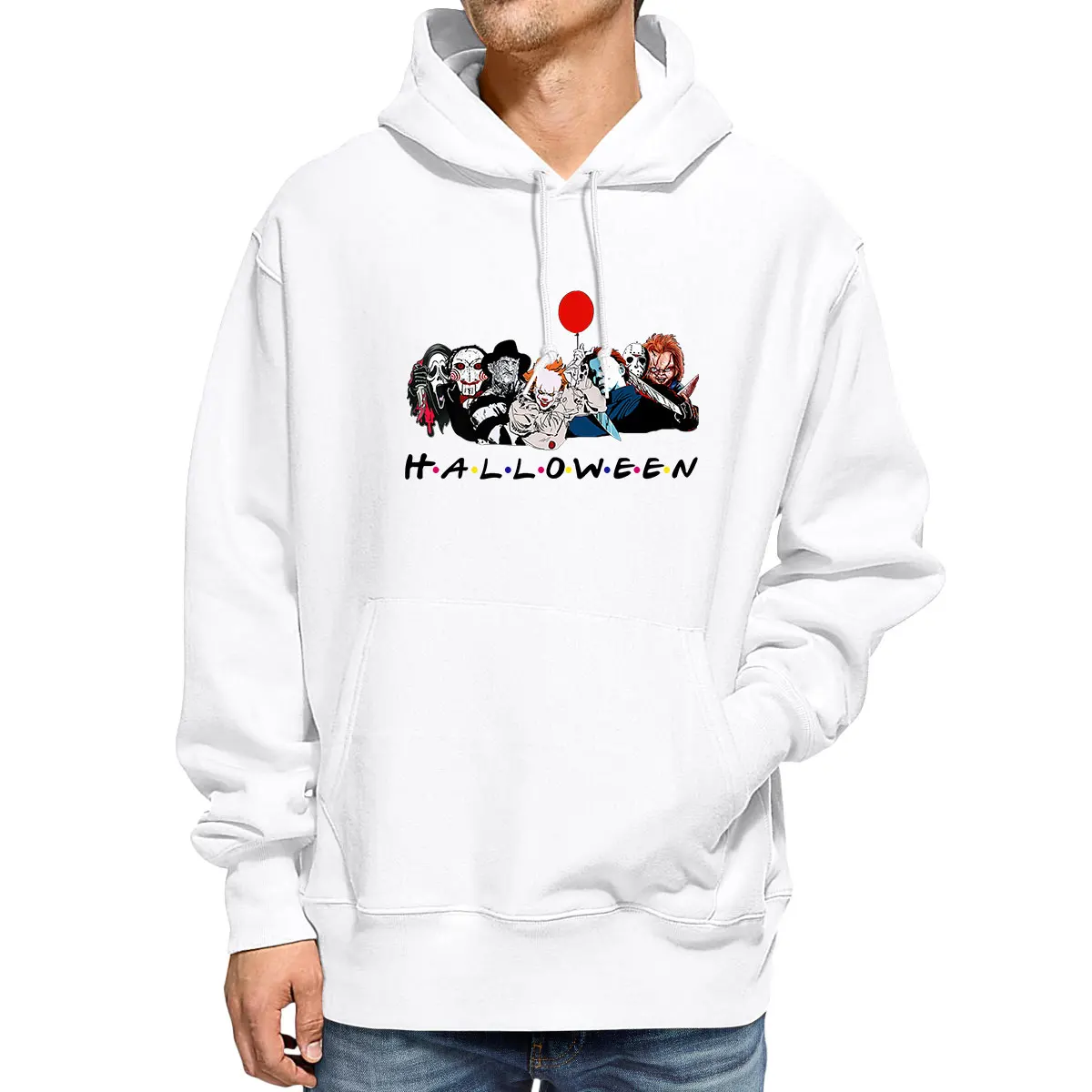 

Толстовка с капюшоном для мужчин и женщин, хлопок, страшные персонажи фильмов, Хэллоуин, ужасы, убийцы фильмов, Майкл Майерс Джейсон, страшны...