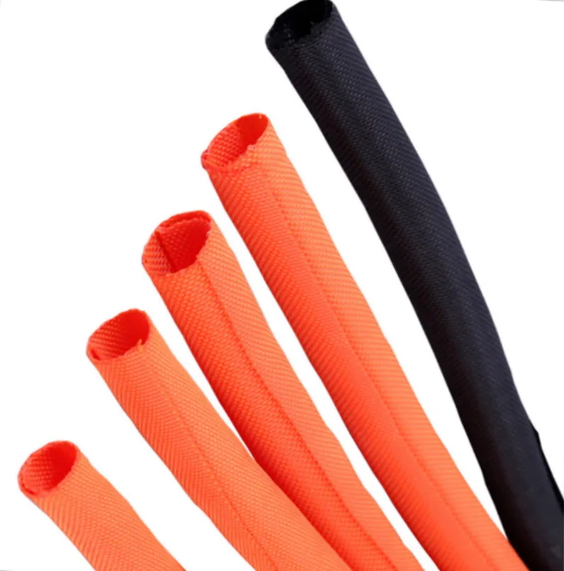 19 мм огнестойкая изоляция открытая самонамотанная плетеная сетка защитный рукав