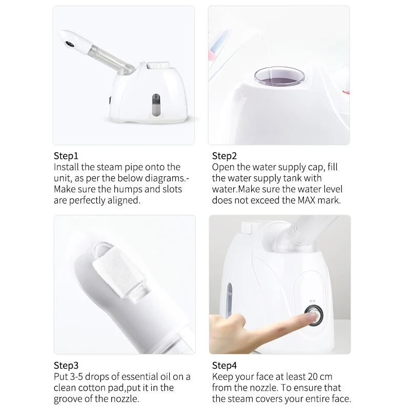 Паровой аппарат для лица Nano озоновый профессиональный испаритель уход за кожей