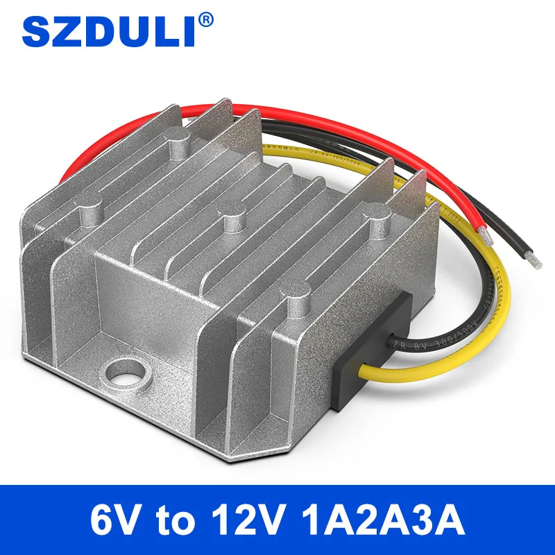 

6V to 12V DC power converter 5V 6V 8V 10V to 12V vehicle power transformer module booster waterproof CE RoHS