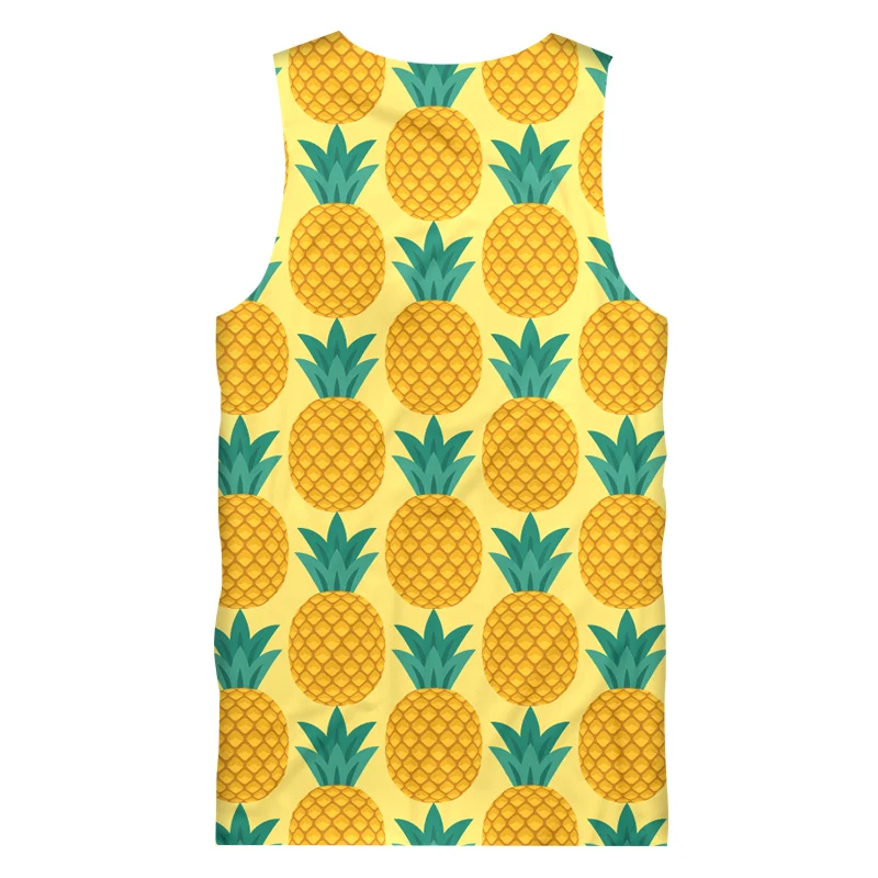 Мужская майка UJWI Yop модные 3D майки с принтом желтого ананаса ужасная фотоодежда