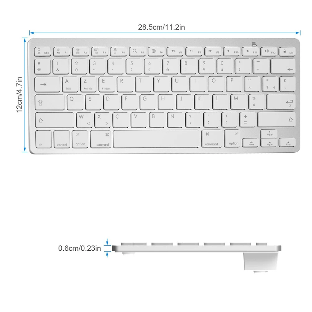 

X5 French Bluetooth Keyboard Ultra Thin Wireless Keyboard for IOS Android Microsoft 78 Keys Bluetooth Keyboard