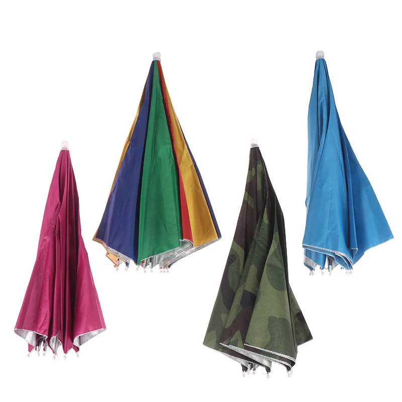 

Foldable Rain Gear Fishing Hat Headwear Umbrella for Fishing Hiking Beach Cap Head Hats Outdoor Camping Equipment