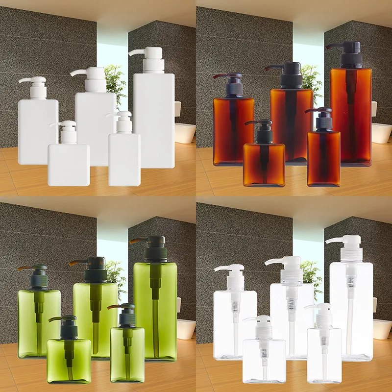 

Soild Color Soap Dispenser Cosmetics Bottles Bathroom Hand Sanitizer Shampoo Body Wash Lotion Bottle Empty Bottle Travel Bottle