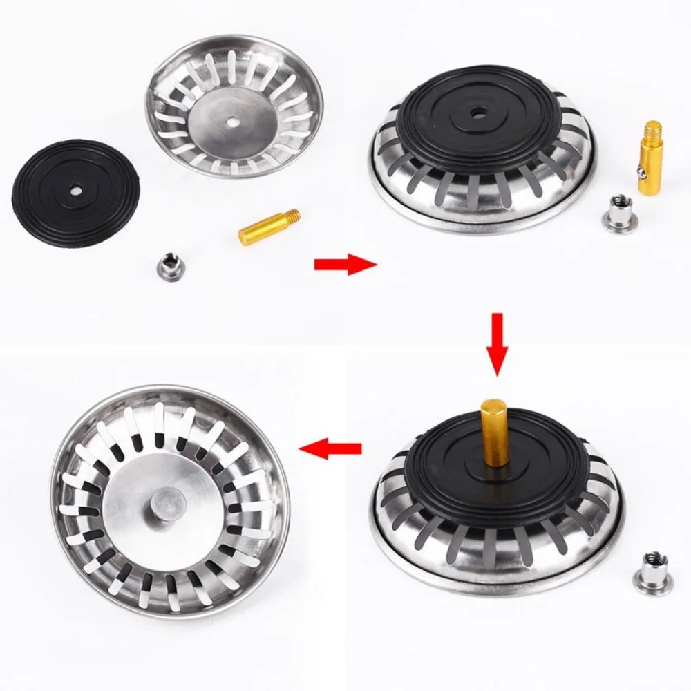 2 шт. фильтр для слива воды из нержавеющей стали фильтрации раковины ванной