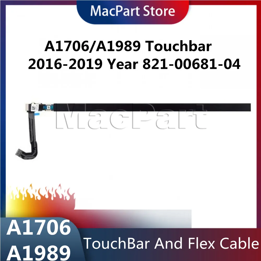 Оригинальная панель касания и гибкий кабель для Macbook Pro Retina 13 � A1989 TouchBar 2016-2019