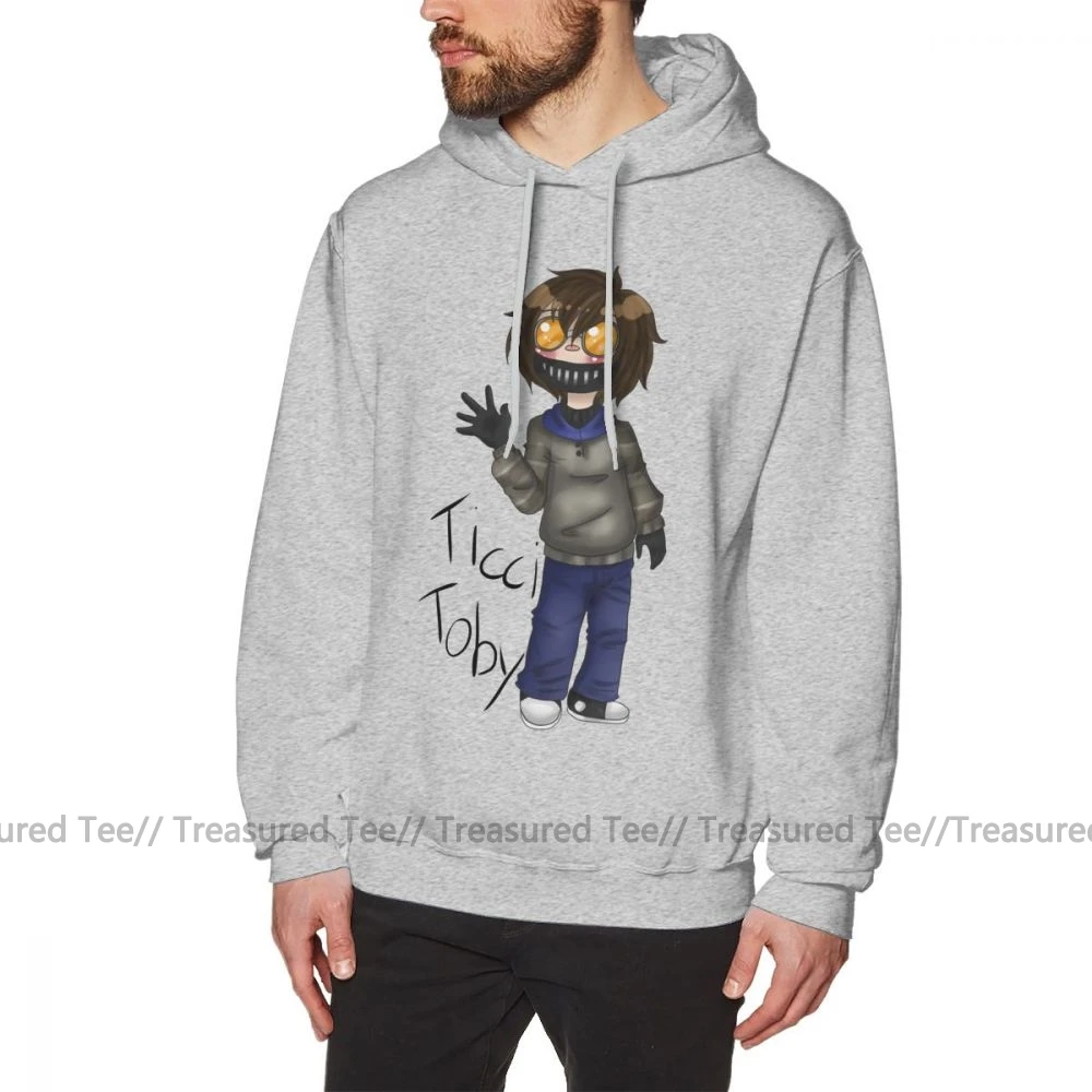 Slenderman Толстовка Chibi Ticci Toby толстовки хлопок длинный пуловер Толстовка свободная фиолетовая крутая мужская XXXL теплая толстовка - Цвет: Gray