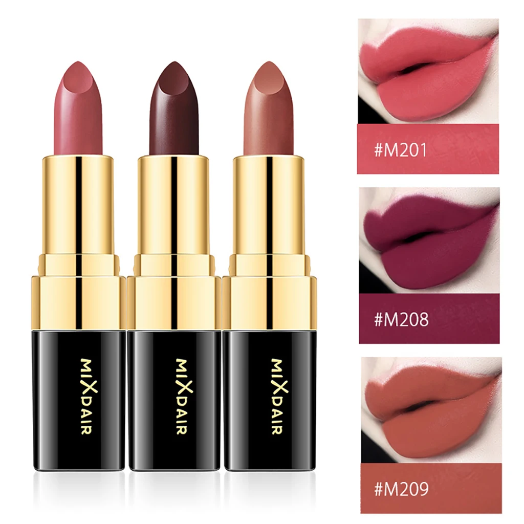 12Pcs/Set Nude Color Matte Lip Moisturizer Makeup Korean Maquiagem Batom Rouge Levre Mat Maquillajes Para TSLM2 |