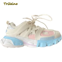 track 3 0 chunky sneakers for women mesh designers platform fashion girls white pink sports casual shoes running trainers female