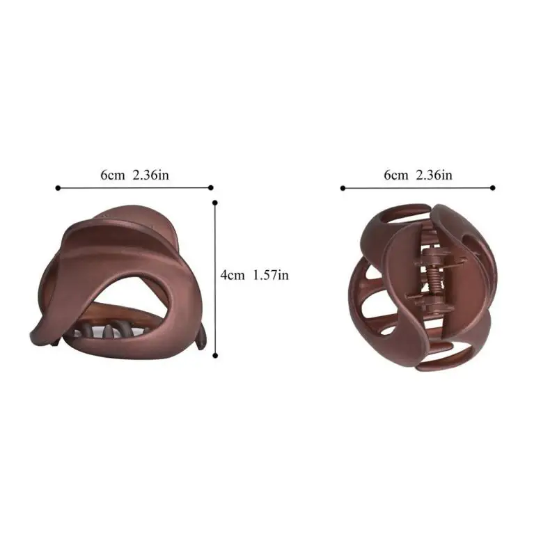 

2020 Women Girls Geometric Hair Claw Clamps Hair Crab Moon Shape Mini Size Hair Clips Claws Solid Color Accessories