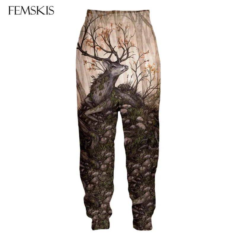 Женские брюки с 3D принтом в стиле хип хоп| |