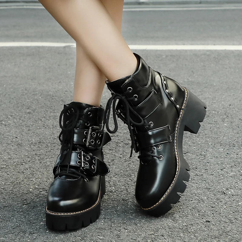 Женские ботильоны на массивной платформе Rimocy Модные леопардовые из