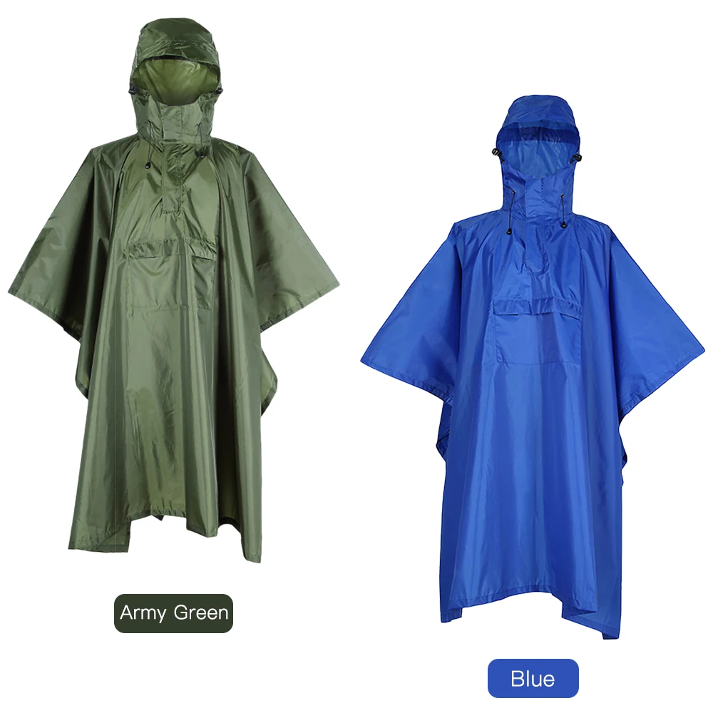 

Men Women Raincoat Waterproof Rainwear Rainproof Poncho with Reflective Stripe