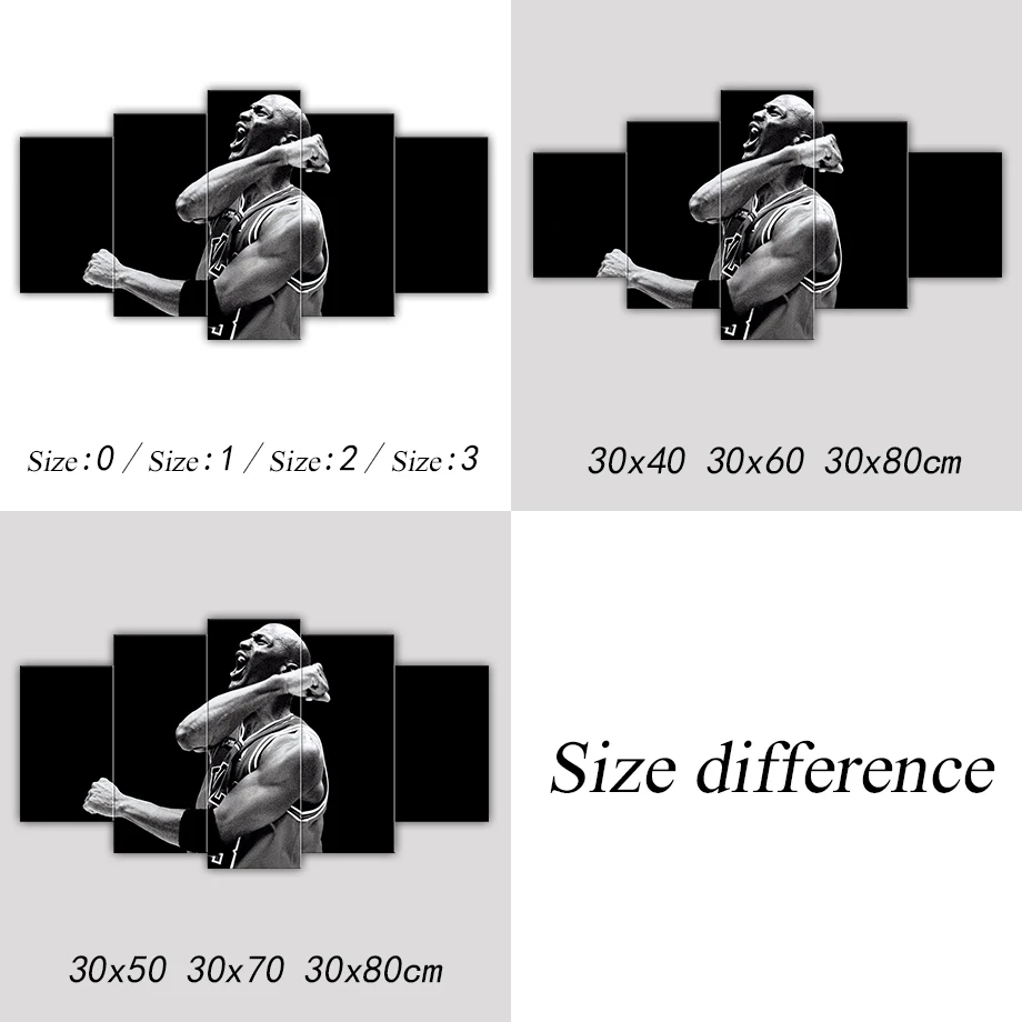 YPHYHD современный 5 шт холст картина печать плакат стены искусства картины