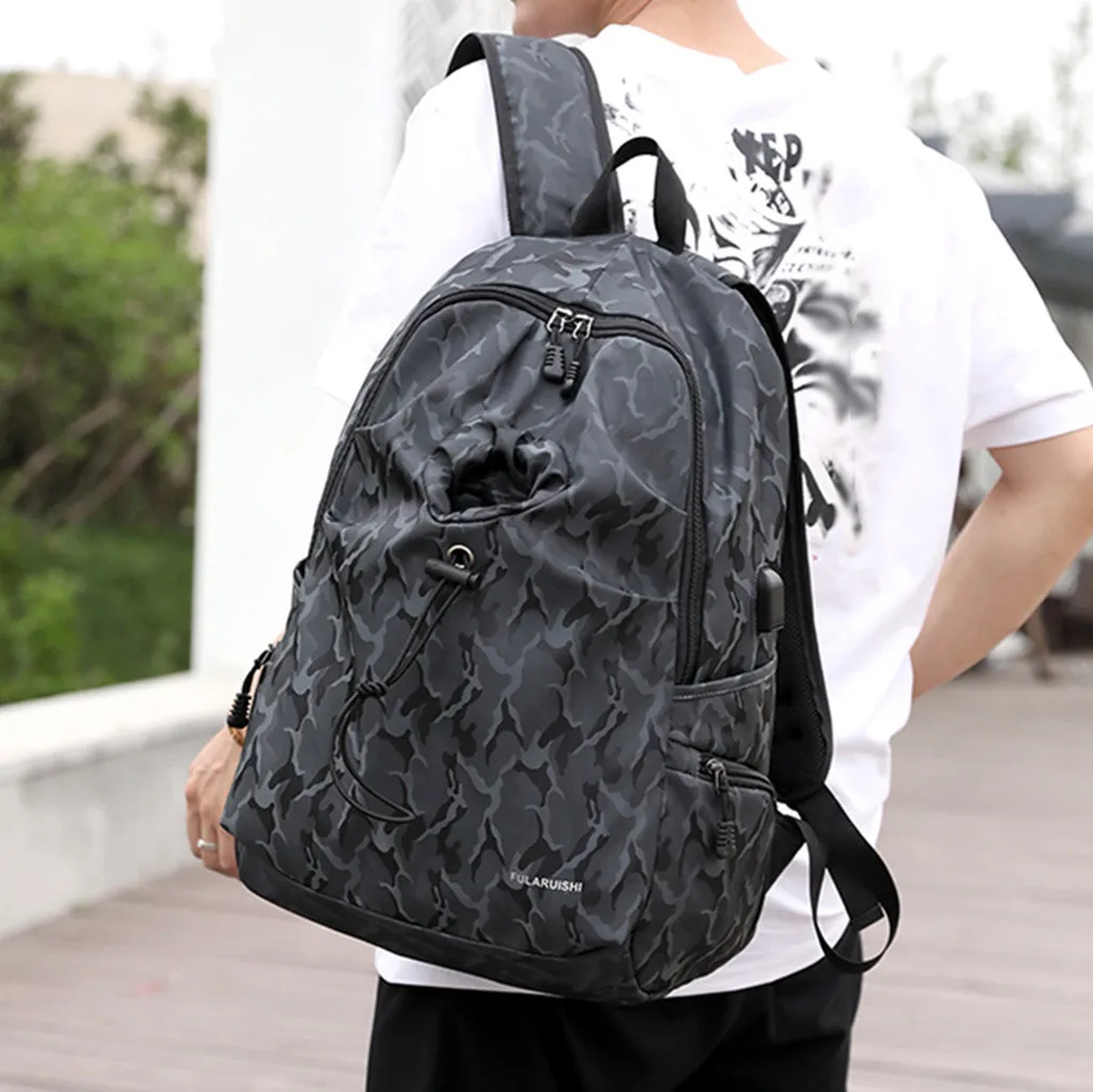 Aelicy мужской рюкзак для ноутбука камуфляж Mochila Escolar Водонепроницаемый Школьный рюкзак сумка для подросткового мальчика Оксфорд Дорожная сумка