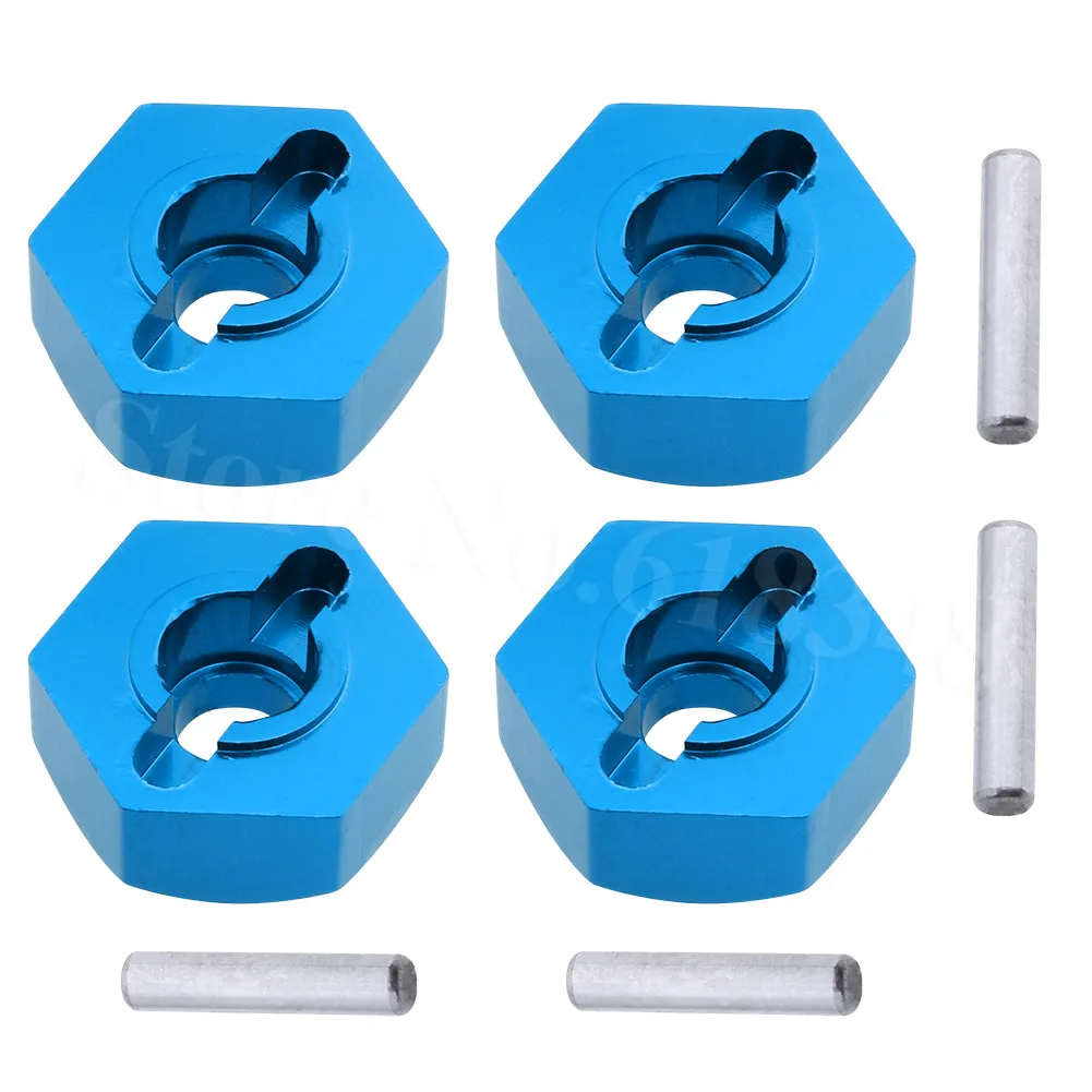 4 шт./лот Шестигранная гайка с алюминиевым колесом 12 мм 4P HSP 102042 (02134) обновленные