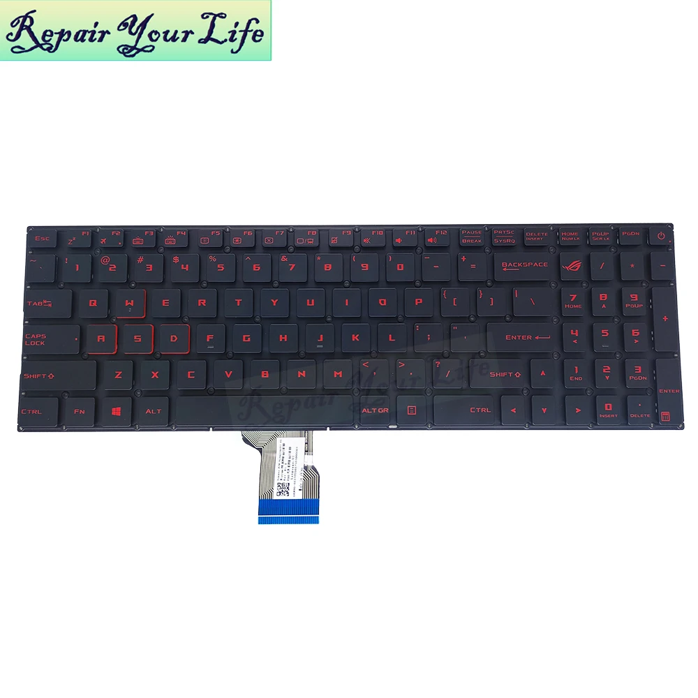 Клавиатура с английской подсветкой для Asus ROG Strix GL702 VM GL702VM GL702VS GL502 VS GL502VM US игровые