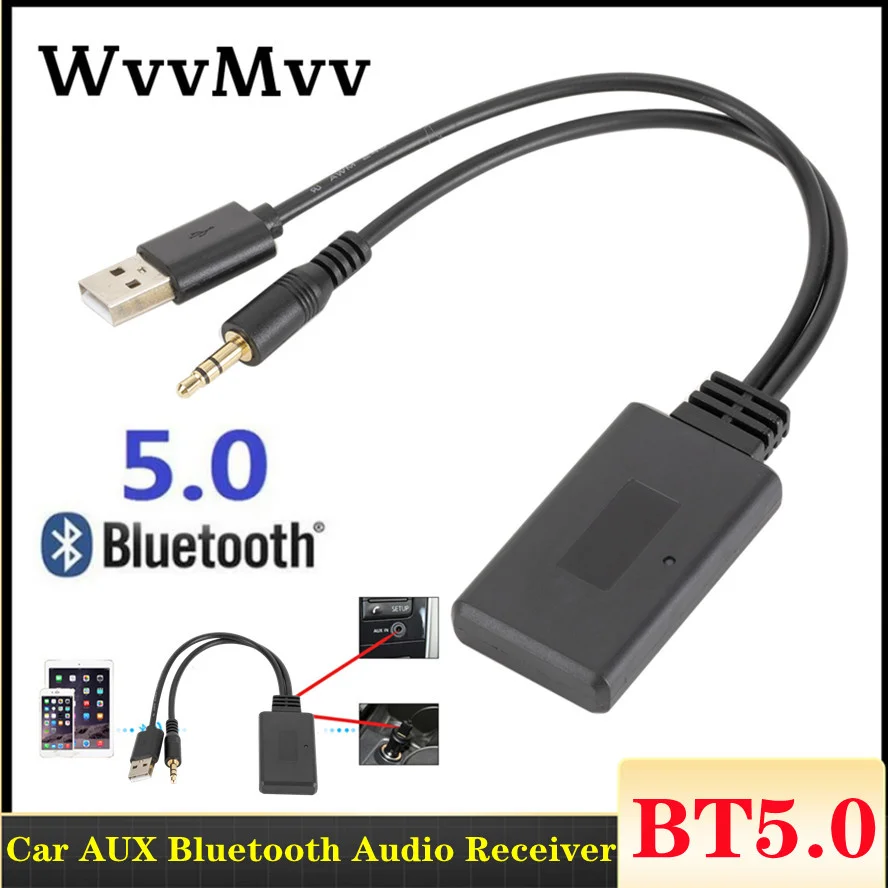 Адаптер приемника Bluetooth 5 0 беспроводной адаптер USB + разъем 3 мм стерео аудио для