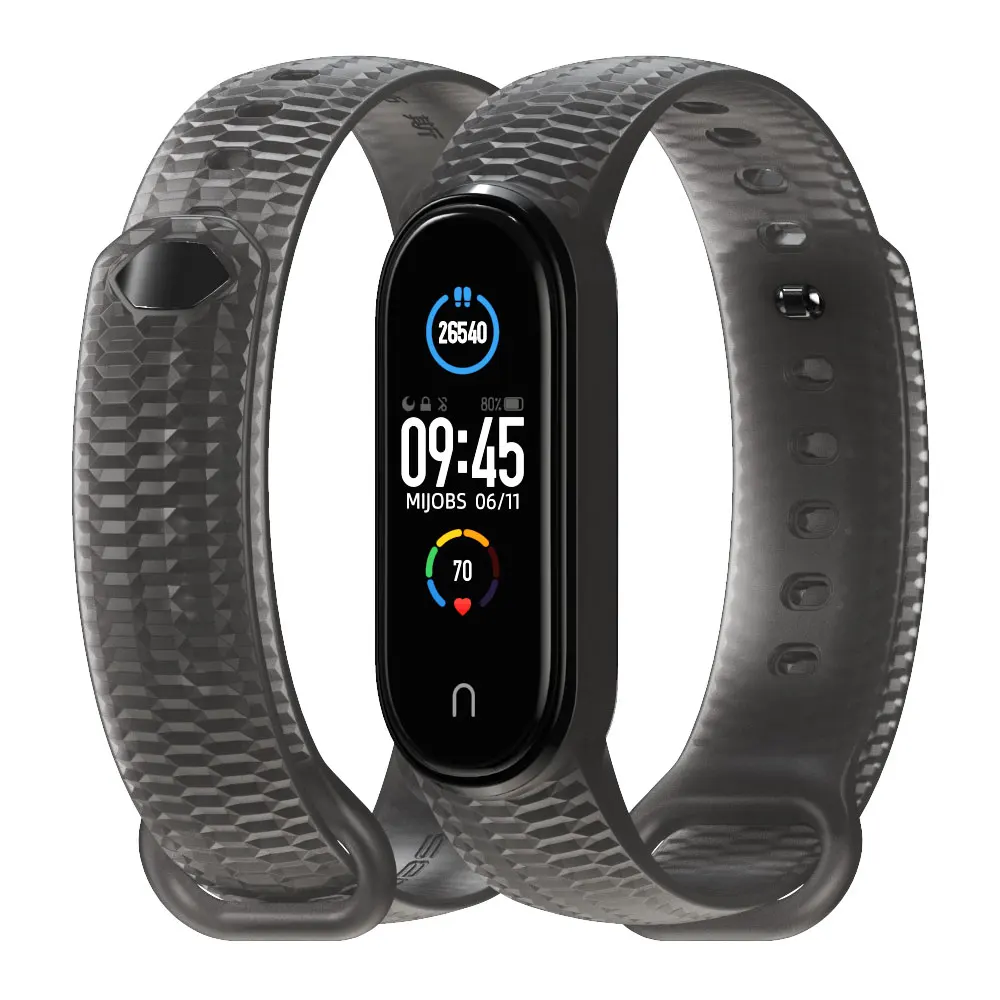 Ремешок для Mi Band 4 5 силиконовый браслет Auraro Bend ремень Xiaomi Correas Miband 3 браслеты Xiomi