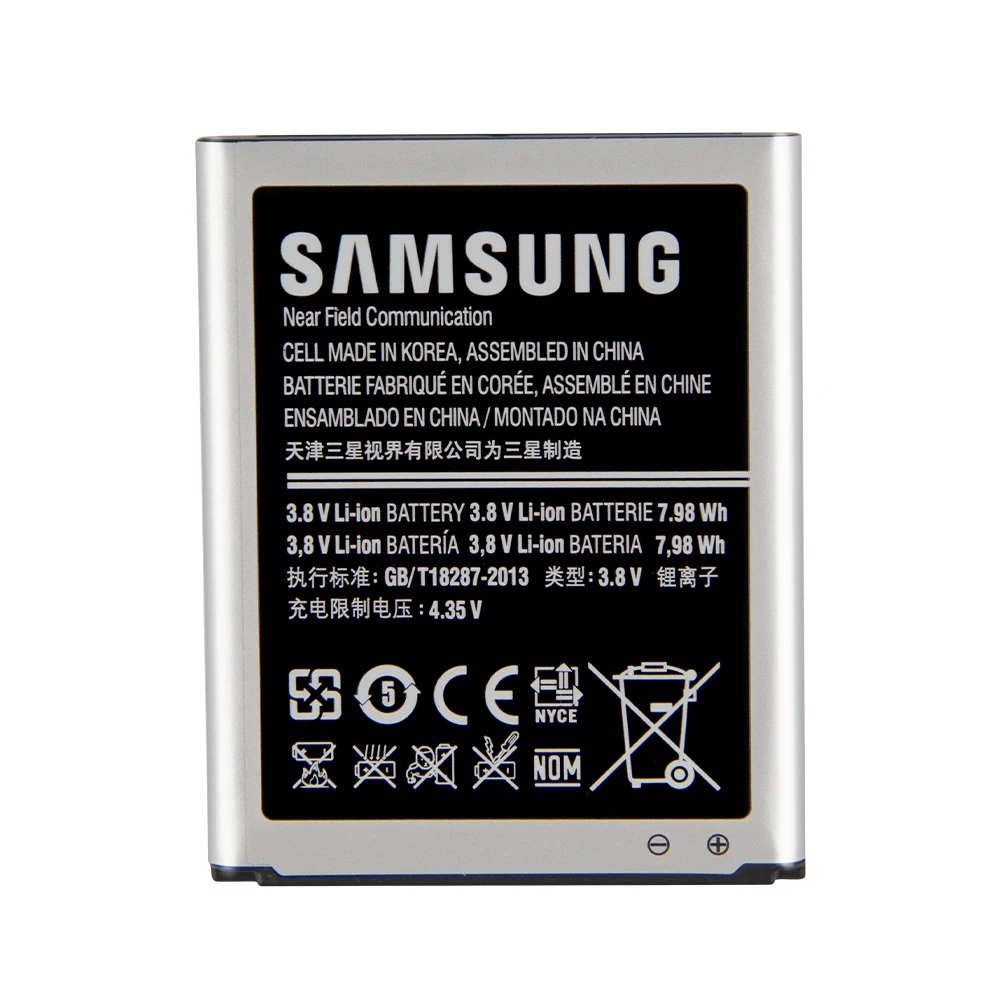 SAMSUNG оригинальный сменный аккумулятор EB L1G6LLU для Samsung GALAXY S3 I9300 I9128v I9308 I9060 I9305 L710 I535