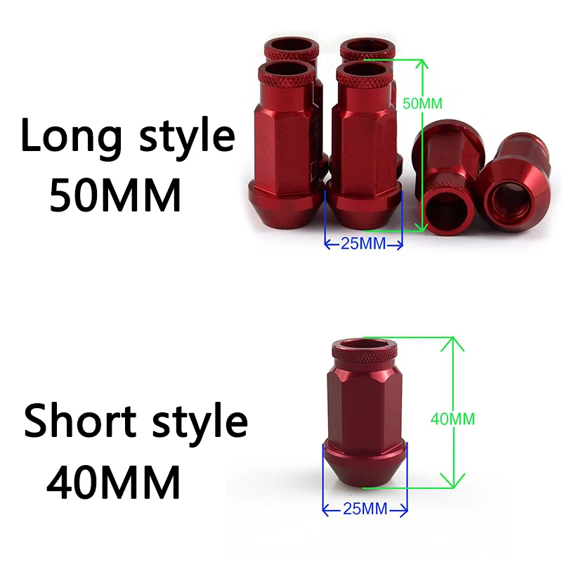 20 шт./компл. Spec Гоночные Колесные гайки из алюминиевого сплава винты m12x1 5/1 25 длина