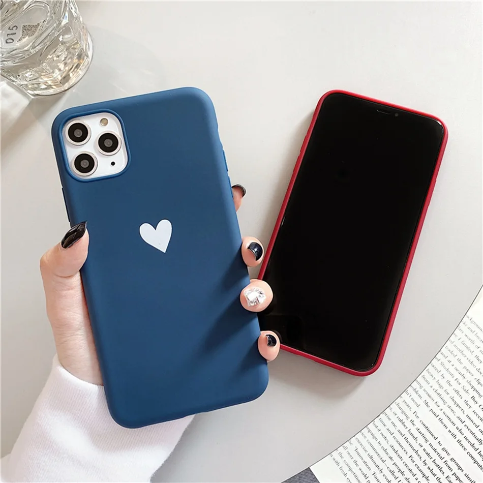 Для iPhone 11 Pro XS чехол для max xr Love задняя крышка с принтом сердца X 7 8 Plus 6 6S ретро милые