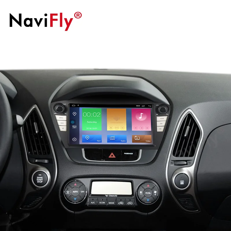 NaviFly " Android 9 автомобильный мультимедийный плеер для hyundai IX35 TUCSON 2009 2010- Wifi RDS gps Navi 2+ 32G hd-навигатор для автомобиля BT