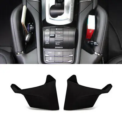 

Interior Black Gear Shift Armrest Storage Box 2pcs For Porsche Cayenne 2011-2016