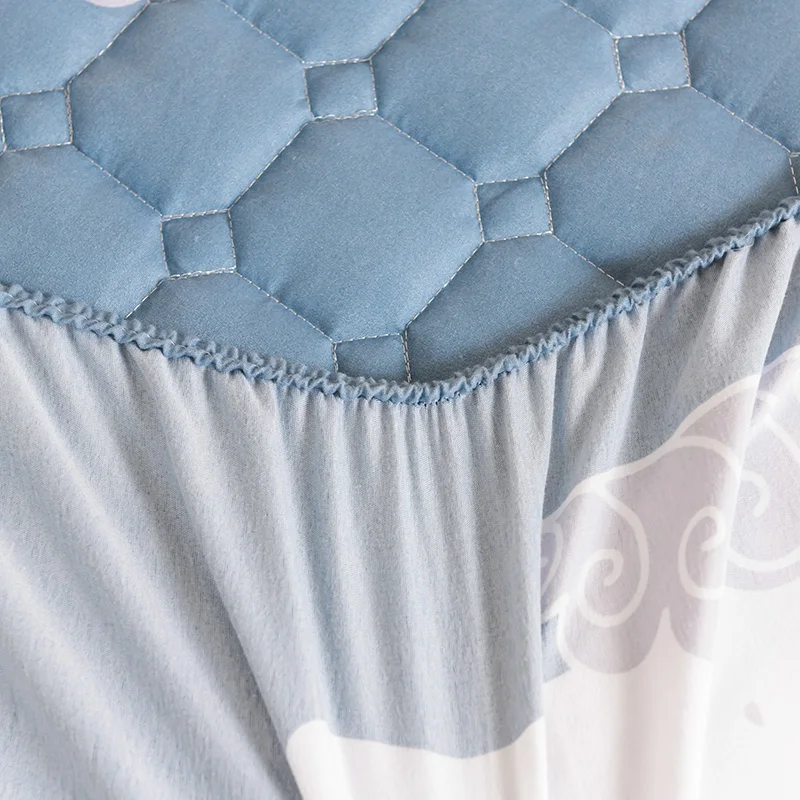 Elastic Band Fitted Sheet MattressProtector Bed Cover Queen Size Breathable Child Cute Mattress Embossed Quilted King | Дом и сад