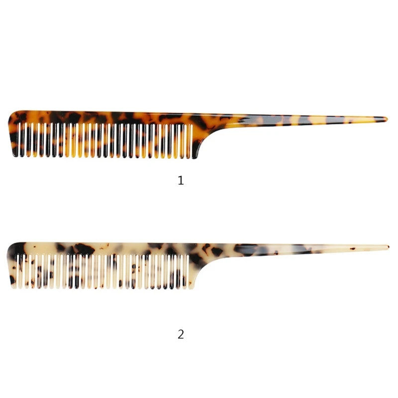 

Acetate Anti-static Massage Hair Combs with Hook Colorful Hairdressing Comb Hair Brush For Women Girls Hair Styling Tool 27RC