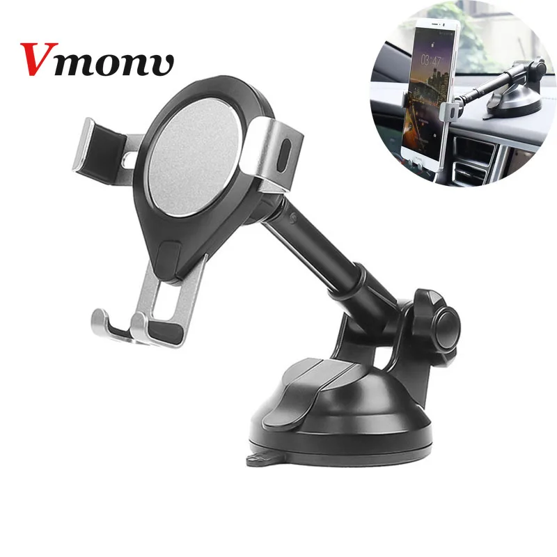 

Suction Cup ABS Gravity Phone Car Holder for 4-6 Inch iPhone Magnetic Car Mobile Phone Mount Stand For Samsung Huawei Xiaomi GPS