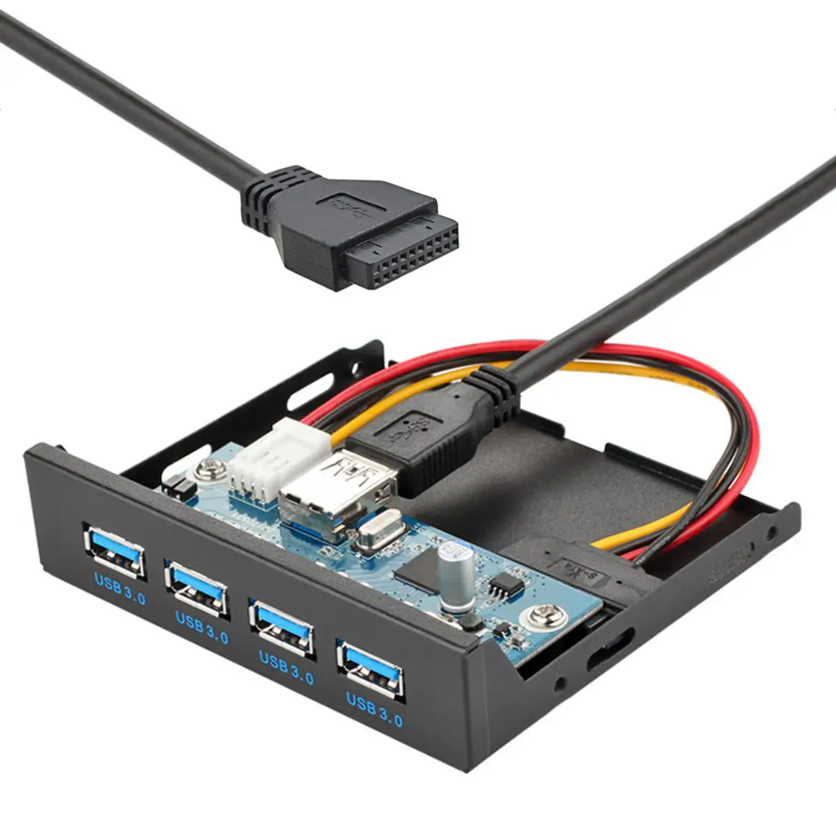 USB 3 0 концентратор 4 Порты спереди Панель к материнской плате 20Pin соединительный