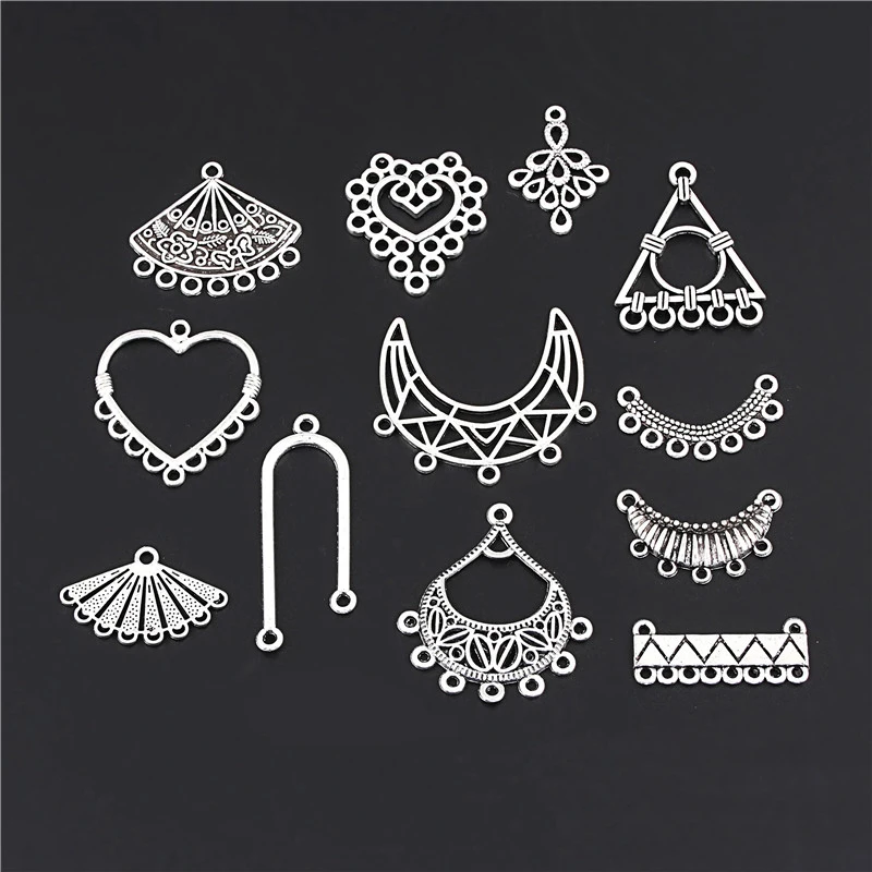 Веерообразная люстра смешанного серебряного цвета 24 шт. Очаровательная