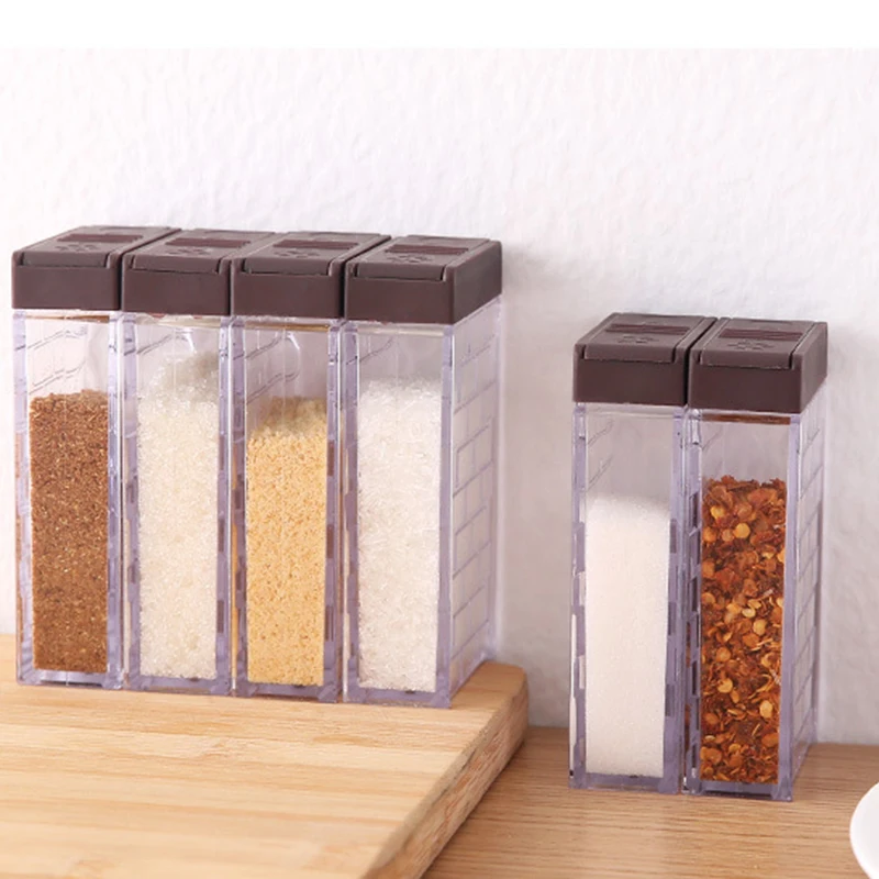

6pcs Rack Spice Condiment Kitchen Tool Case Convenient Household Reversible