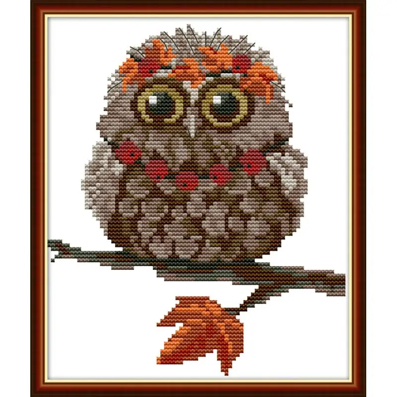Joy Sunday новые наборы вышивки крестиком животных Совы рукоделие 11/14 CT DIY Ручная