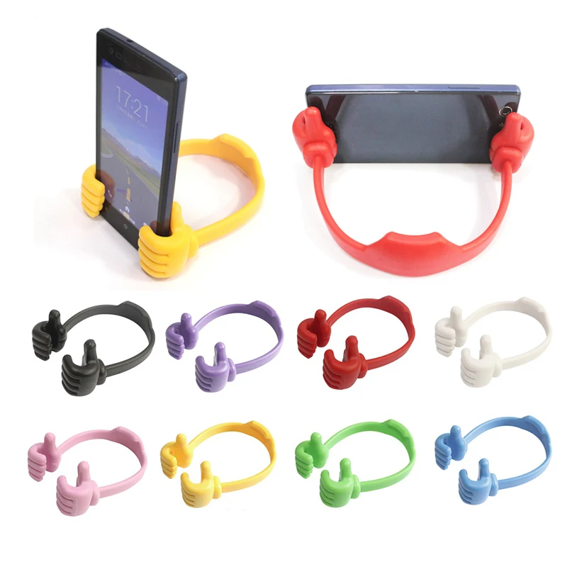 OK Stand Universal Car Desktop Stand Mount Thumb Hand Holder For Cell Phone Tablet Lazy Flexible Tablet Phone Holder Desktop