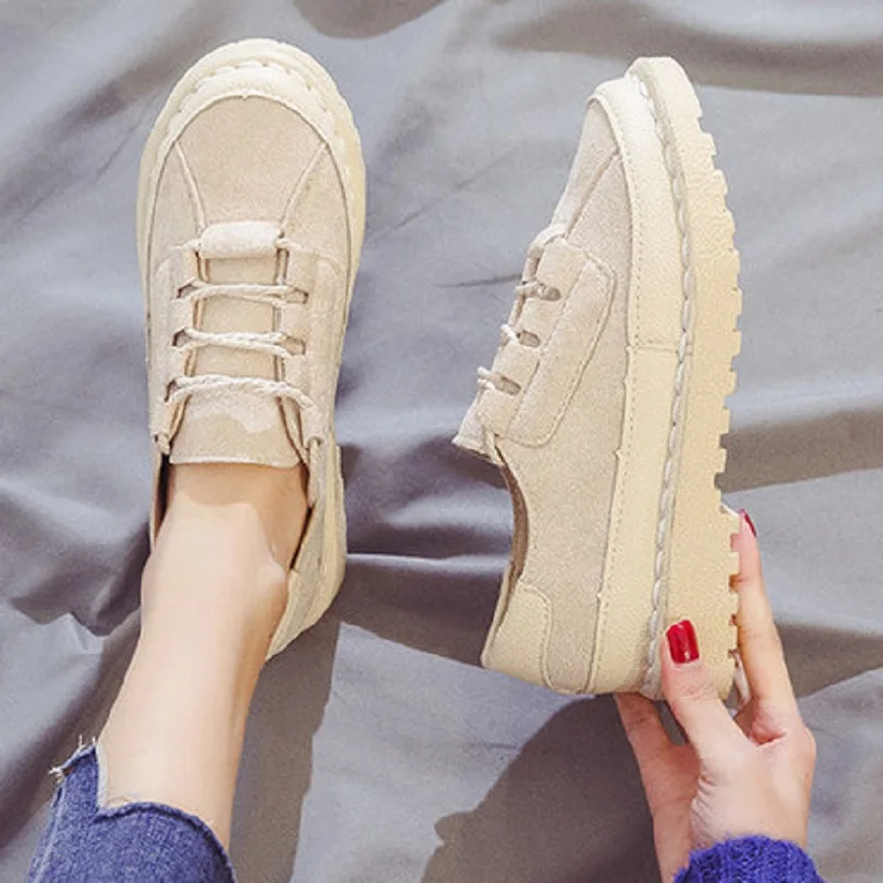 Обувь мрачного стиля 2019 Новинка повседневная обувь из натуральной кожи на