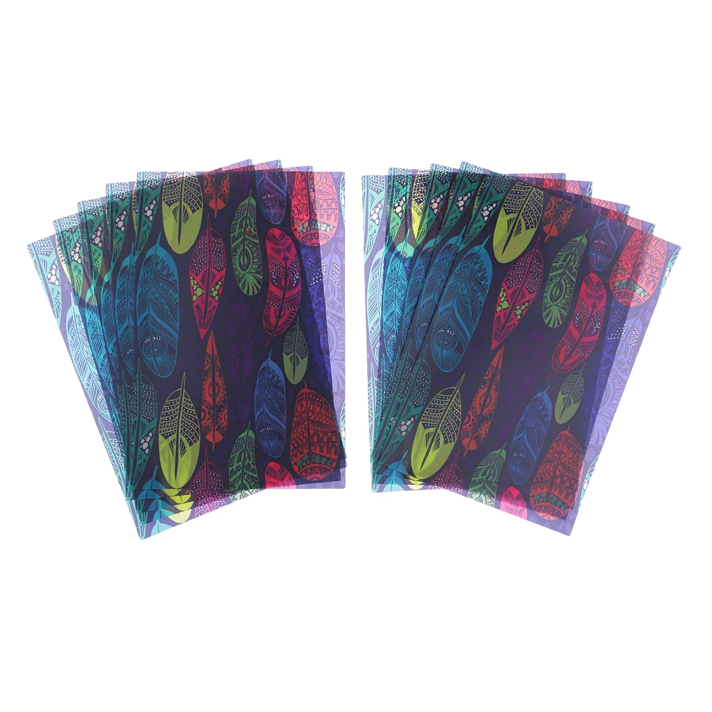 20 Pieces No Fluorescent Agent Wax Packing Paper for Wrapping Soap/Hard Candies 21x14cm/Sheet CUTE Feather Pattern Printed | Дом и сад