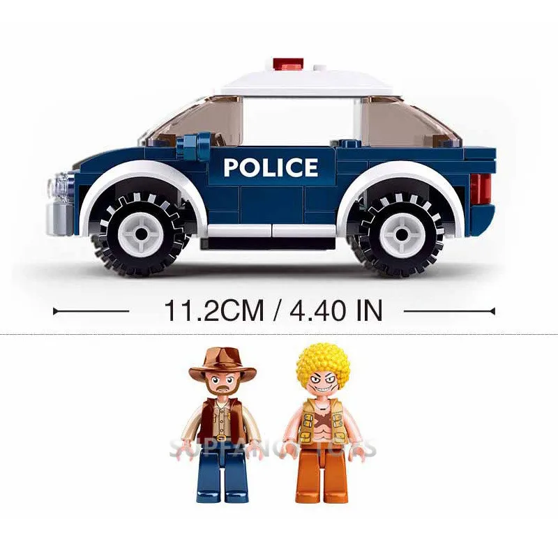 

City Police SUV Patrol Car Model Figures Blocks SWAT DIY Construction Building Bricks Educational Toys For Kids