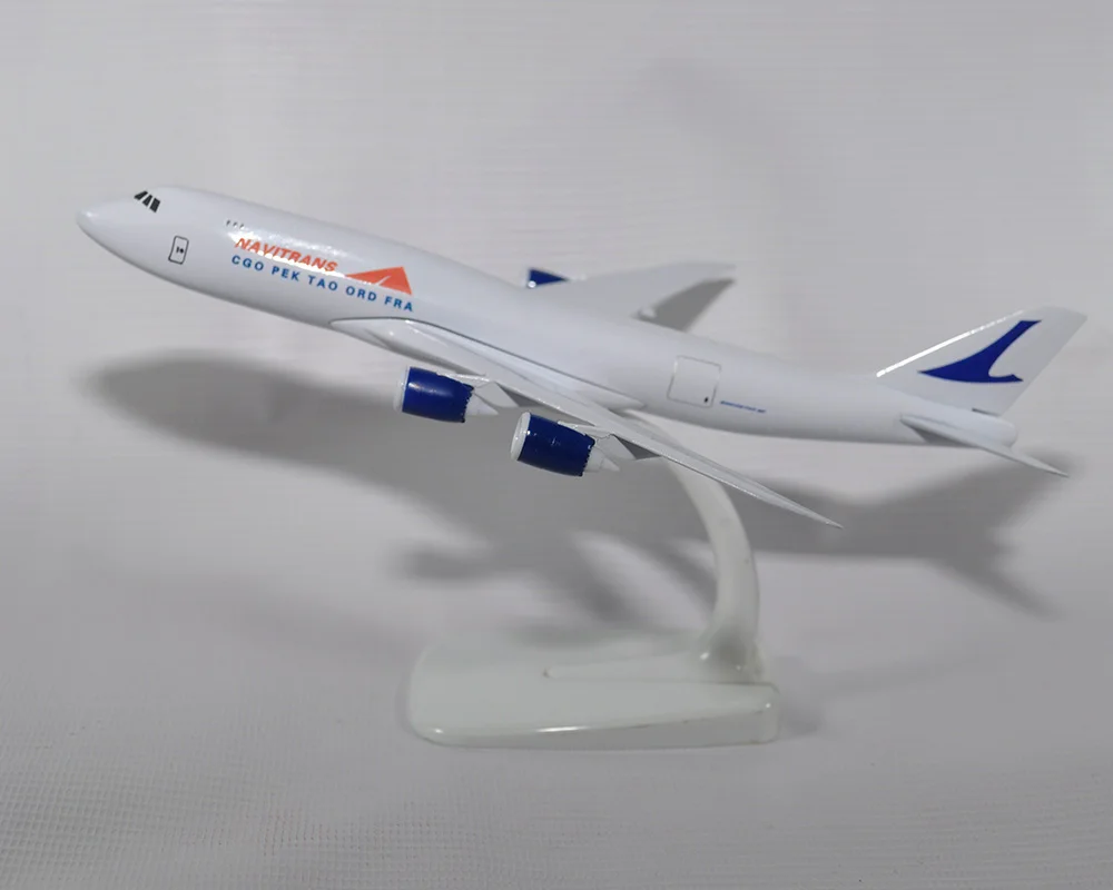 Navitrans-Avi&oacute;n de aleaci&oacute;n de Metal, modelo de avi&oacute;n de 20cm, CGO, PEK, taod, FRA, Boeing, 747, B747-8-0