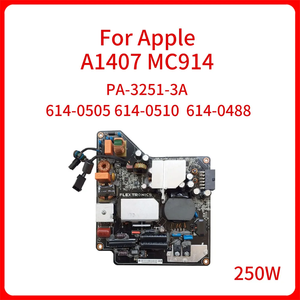 

Оригинальная плата питания, блок питания 250 Вт PA-3251-3A 614-0505 614-0510 614-0488 для Apple A1407 MC914 A1316 27 ", плата питания, блок питания